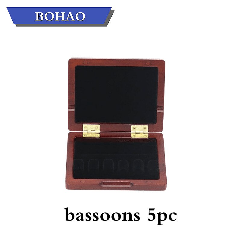 BOHAO Maple Wooden Bassoon Reed Case 3/5/6/11PCS Reed Hold reed box: 5pc