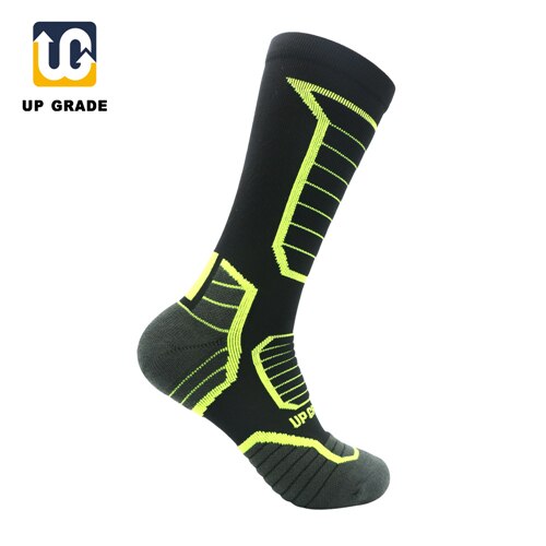 UG 1 paare/los Knie-Hohe Männer Dame Radfahren Reiten Socken Atmungsaktive draussen Sport Lauf Socken Camping Radfahren calcetines ciclismo: Dame3