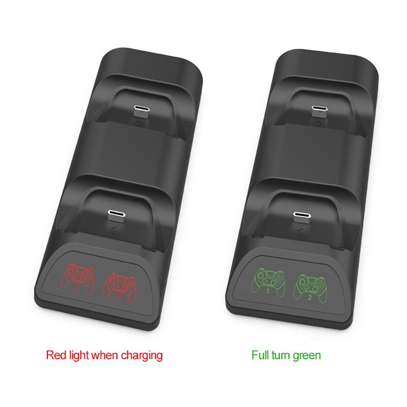 Dual Fast Charger For NS Switch Pro Wireless Controller Fast Charging Cradle Dock Station Bluetooth-compatible Motion-sensing