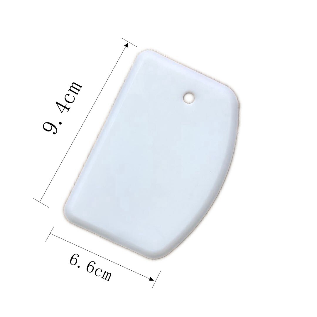 Dough Scraper Food-safe Plastic Bowl Scraper Pizza Dough Pastry Cutter Flexible Plastic Practical Bench Scraper Multi-purpose