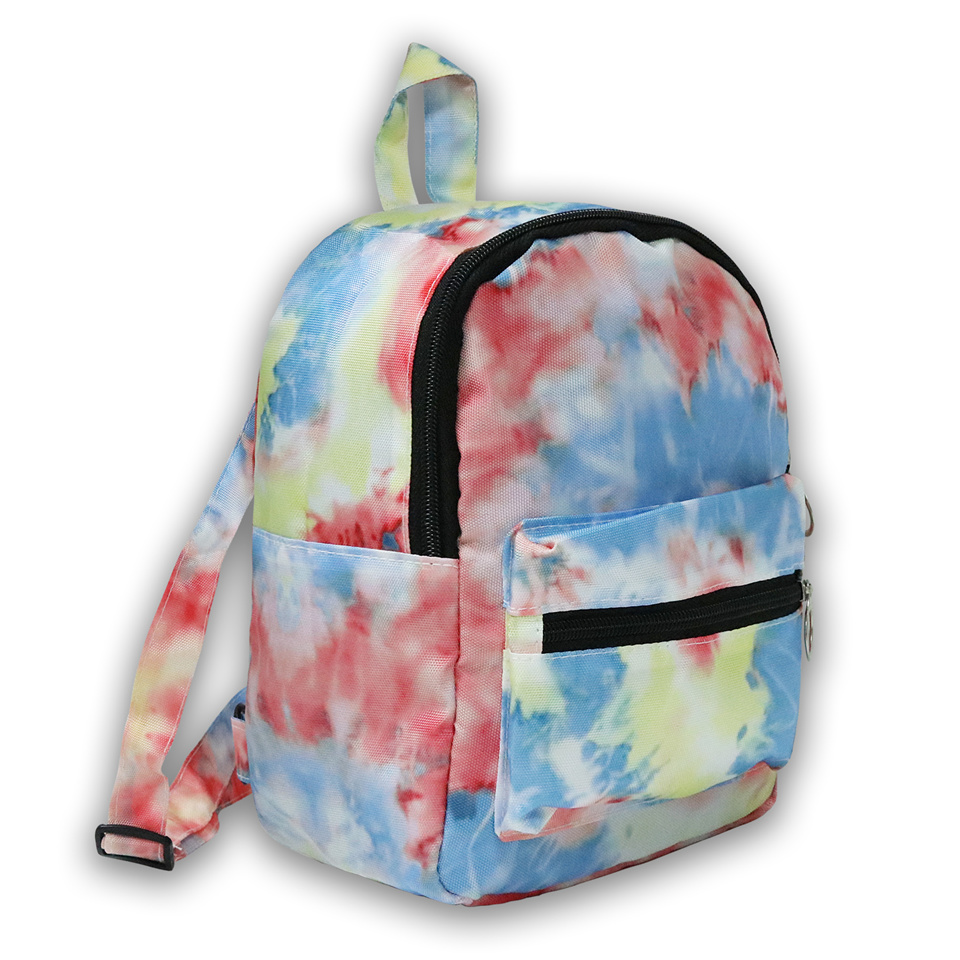 Mini-rucksack für damen, weicher griff, batikmuster, kleiner rucksack für mädchen, damen-rucksack, umhängetasche