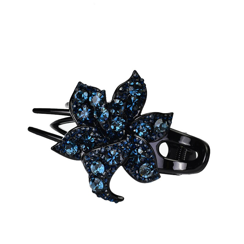 11 Kleuren Hollow Bloemen Haar Clip Barrette Bloem Strass Haarspeld Mode Haaraccessoires Vrouwen Sieraden Haar Klauw Hoofddeksels: 2