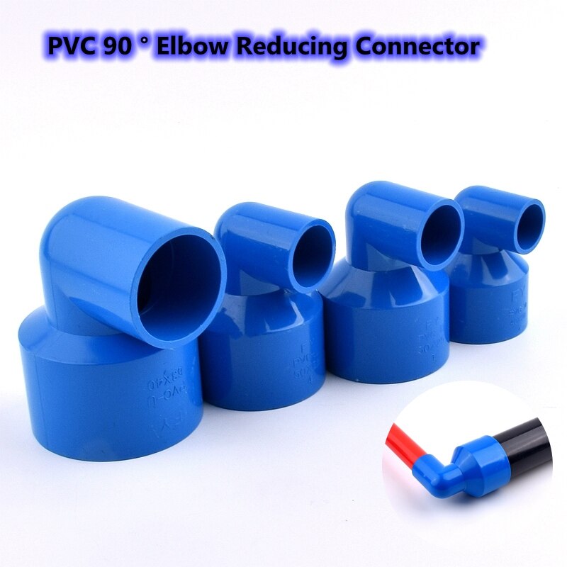 1pc PVC Pipe 90 ° Elbow Reducing Connector Plastic Joint Fittings Garden Irrigation System Watering Equal Aquarium Joint