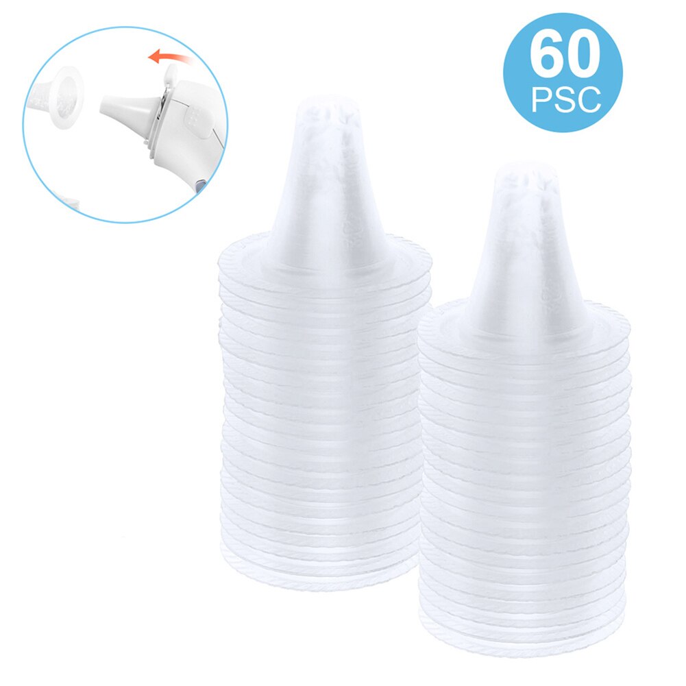 60Pcs Kid Oorthermometer Cover Vervanging Lens Filters Probe Voor Digitale Thermometers Herbruikbare Thermometers Covers