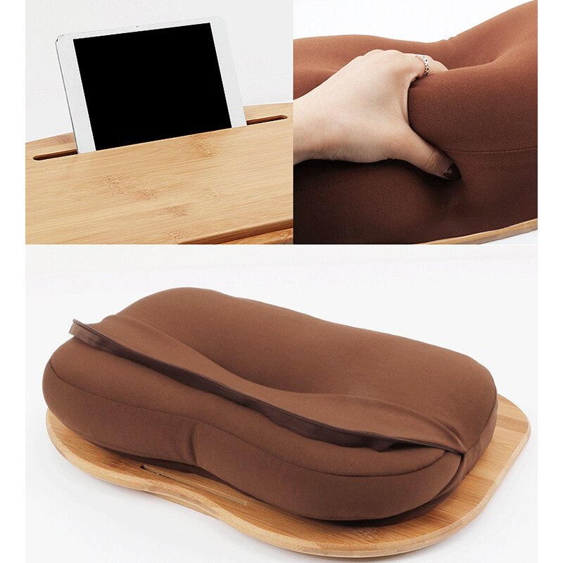 18.5X11.8Inch Multifunctional Tablet PC Holder Laptop Storage Rack Tablet Table Stand Laptop Table Cushion