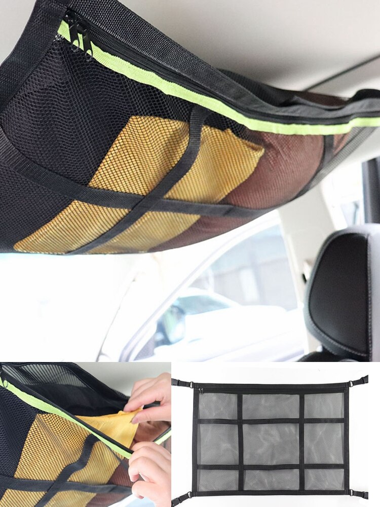 Suv Auto Plafond Opslag Netto Pocket Autodak Zak Interieur Cargo Net Ademend Mesh Zak Auto Opbergen Opruimen Interieur Accessoires
