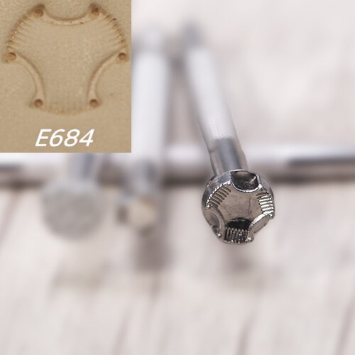 DIY Alloy Leather Printing Tool Working Saddle Making Tools Craft Stamps Set Carving for Leathers: E684