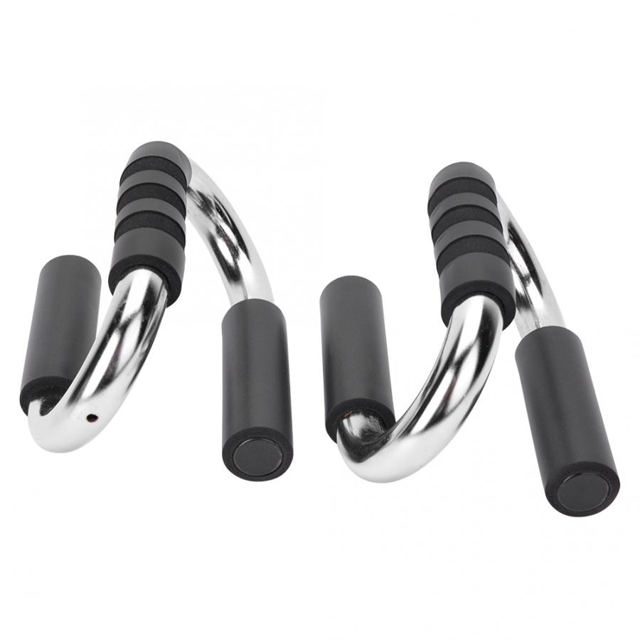 Barras Push Up de aleación de aluminio barras Push Up en forma de S soportes Push Up con cómodo agarre de espuma antideslizante equipo de Fitness doméstico