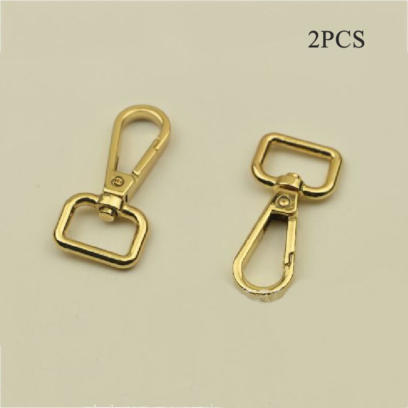 2 PEZZI di Metallo Staccabile Snap Hook Trigger Pinze Fibbie per Cinturino In Pelle Sacchetto/Cinghia accessori Portachiavi Nastri E Fettucce Guinzaglio Dell'animale Domestico ganci: Oro