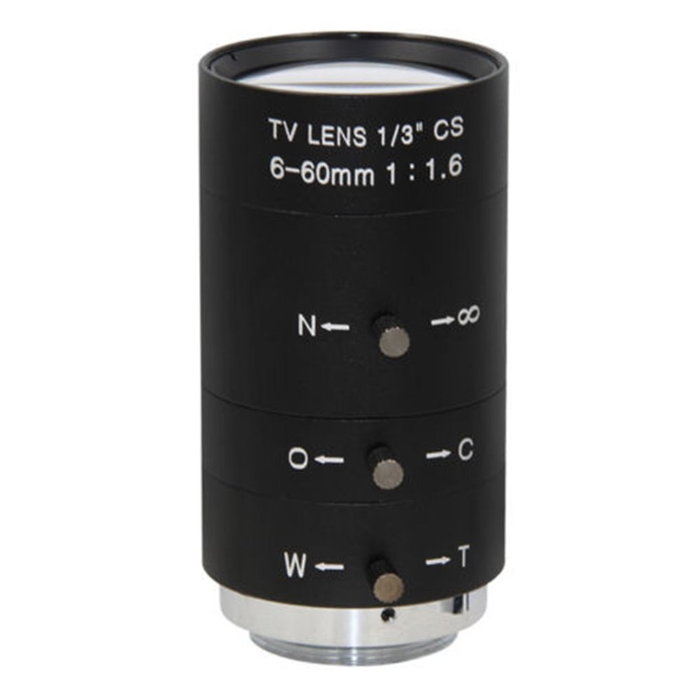 CCTV Video Objektiv Manuelle Iris Zoomen 6-60mm CS-montieren Objektiv für Industrie Mikroskop Vario CCTV Objektiv Überwachung kamera Objektiv