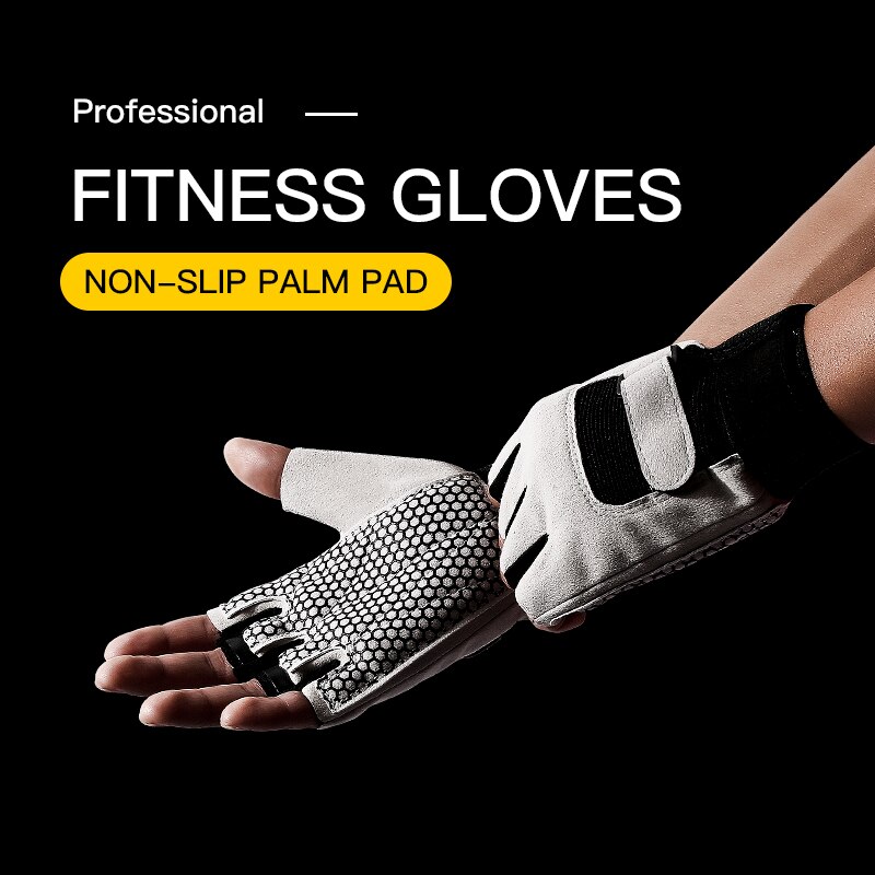 Gym Gewichtheffen Handschoenen Outdoor Fietsen Fiets Training Halve Vinger Antislip Palm Protector Gewichtheffen Apparatuur Oefening