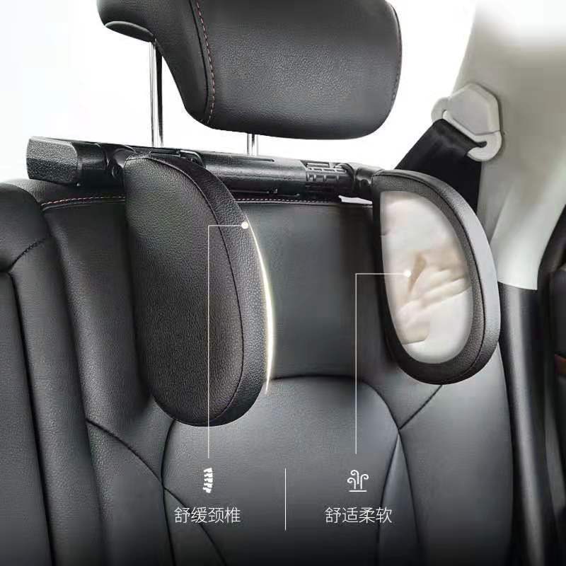 Adjustable Car Headrest Pillow Travel Rest sleeping headrest Car Interior Products Child Sleep U-type Memory Cotton Neck Pillow