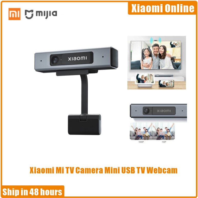 Xiaomi – caméra Mi TV, Webcam, Mini USB TV, P HD, double microphone intégré, couverture de confidentialité, pour les réunions de travail, le chat en famille, 1080