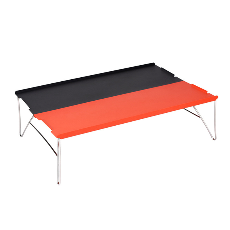 JayCreer Portable Camping Fishing Table Ultralight Folding Picnic Dining Table Laptop Table Notebook Desk Table: GreyOrnage