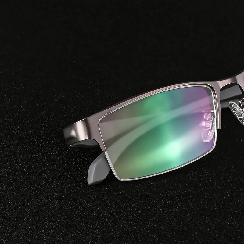 Anti-blue Light Myopia Glasses Optical Men's Student Finished Myopia Glasses Prescription Glasses Frame Half-frame -1.0 -4.0