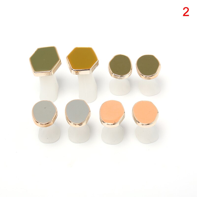 8 stk/sett tå silikon separator pedikyr blomst vanndråpe separator negle fotpleie verktøy nail art verktøy: Sjokolade