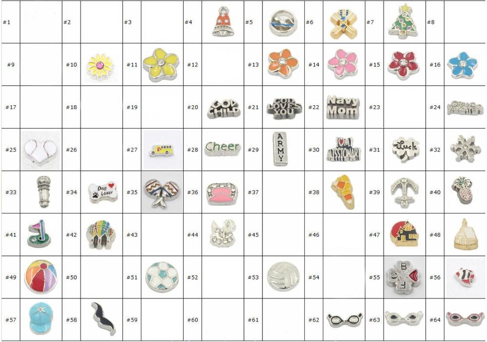 Floating Charms Floating Locket Charms Memory Locket Charms (over 500 styles per your request)