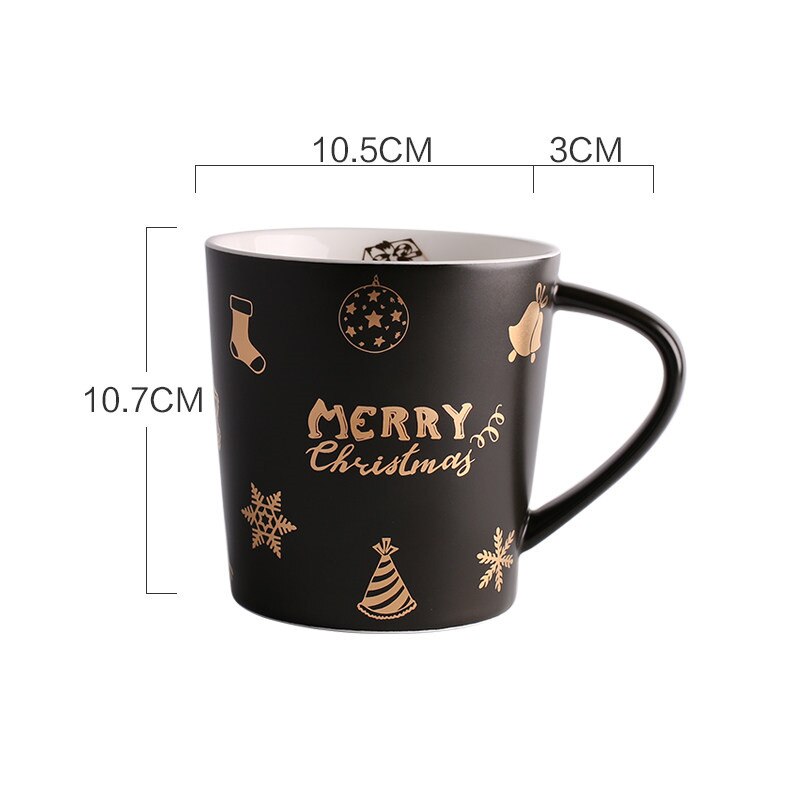 God jul keramisk mugg tekopp drinkware för vän 10.7 x 10.5cm 500ml: 4
