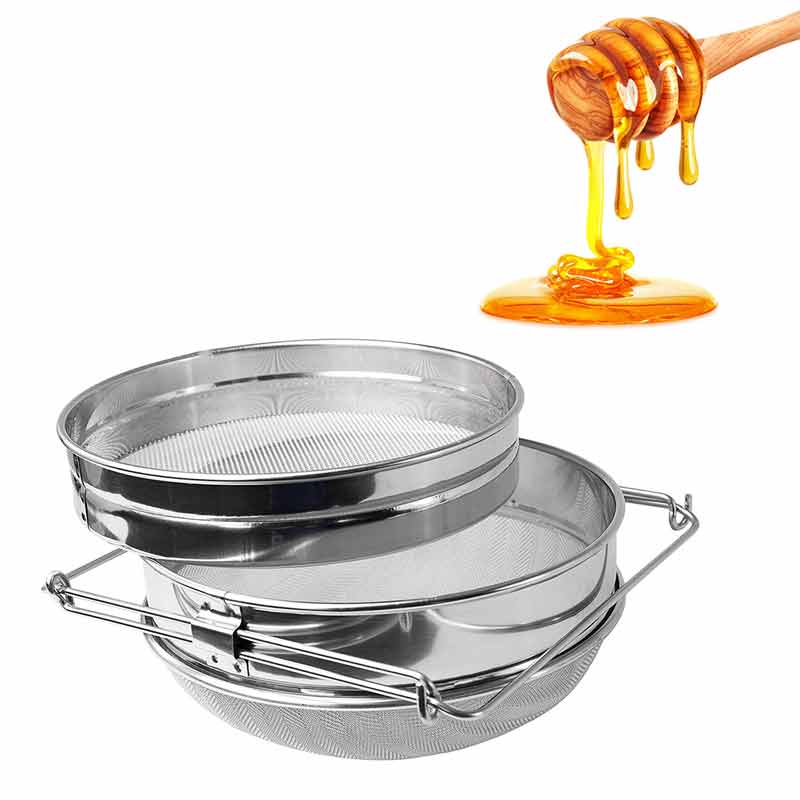 Colador de filtros de miel de acero inoxidable, equipo de apicultura, herramientas de abeja herramientas para miel