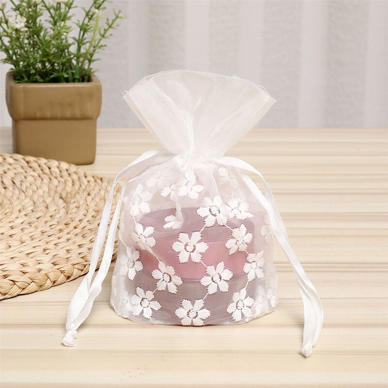 Lot De 10 Petites Pochettes À Bijoux En Velours Avec Cordon De Serrage