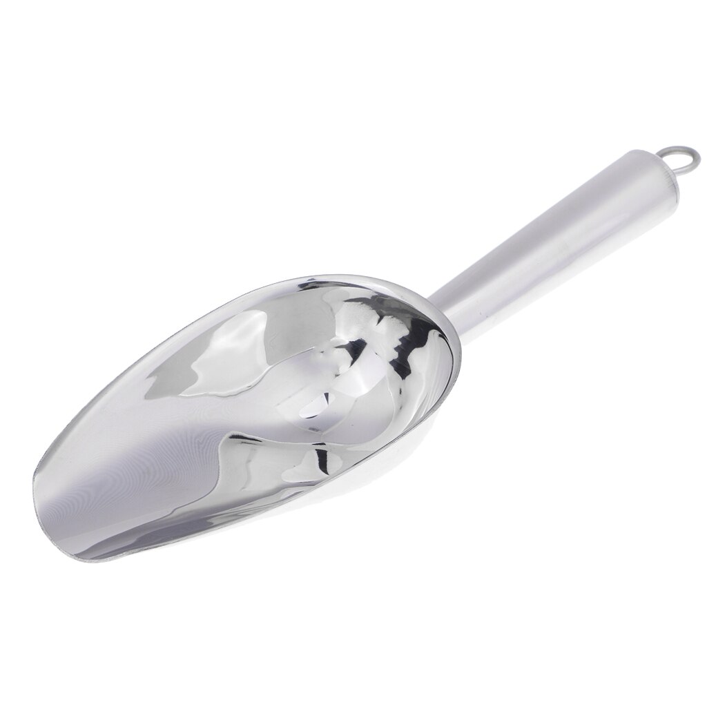 Stainless Steel Ice Scoop Food Popcorn Scoop Bar Tool Accessory: 23x7x3cm