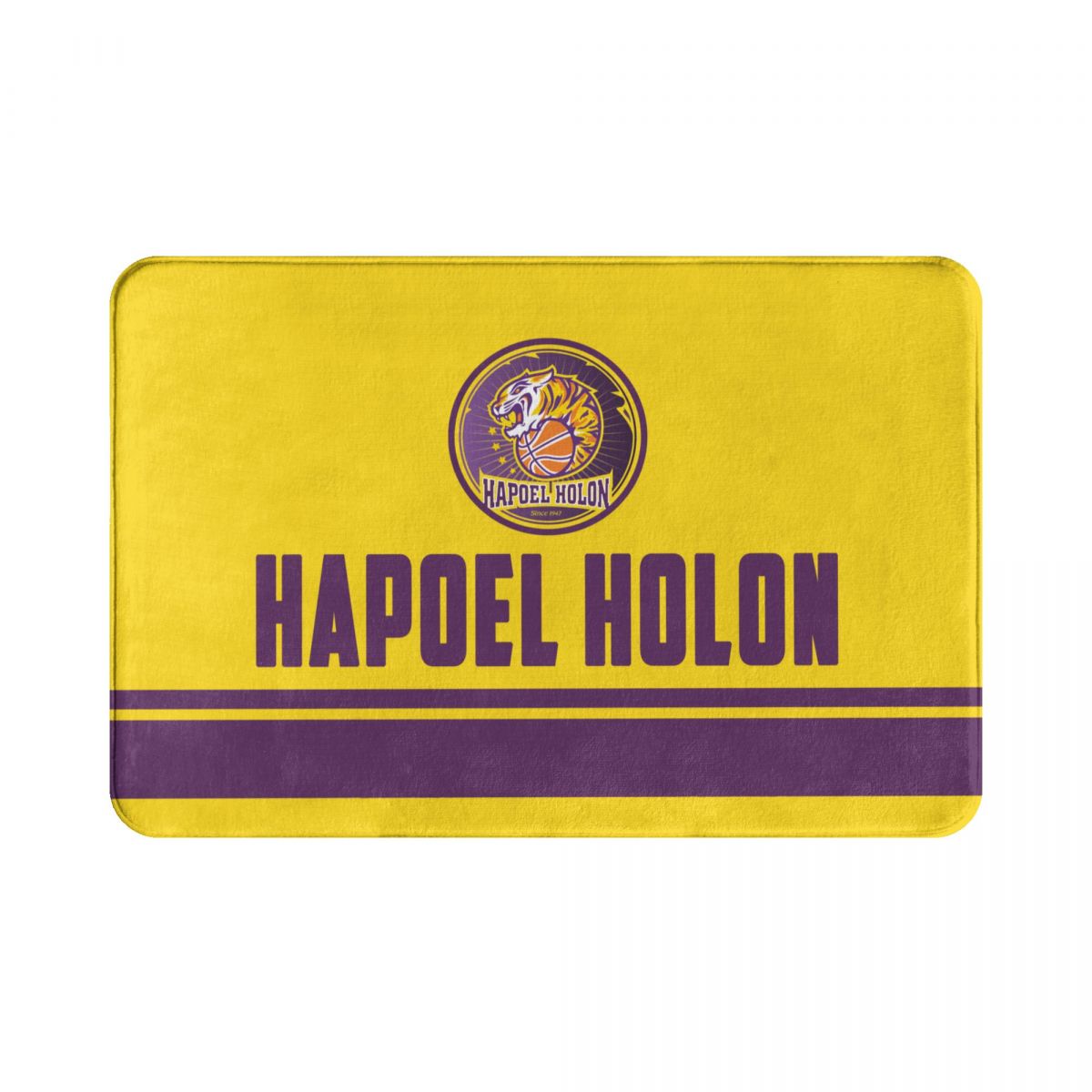 Hapoel holon bc fußmatt, eingangsteppich, gummimatte, dünne, rutschfeste teppichmatte: 4 / 40 x 60cm
