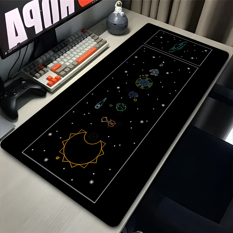 Mouse Pad XXL Anime Gamer Outer Wilds Mousepad Laptop Universe Space Solar System HD Desk Mat PC Gaming Accessories Keyboard Pad