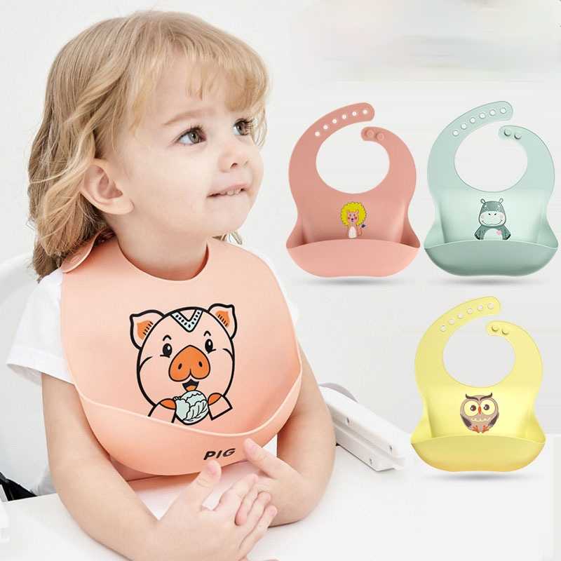 1Pc Drie-Dimensionale Waterproof Bib Voor Baby En Baby Eten Super Zachte Siliconen Bib Voor Kinderen Baby Producten