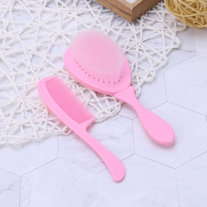 Baby Comb Brush Nursing Supplies Bathing Washing Hair Soft Bristle Round Tip Safe Head Massage Newborn Care