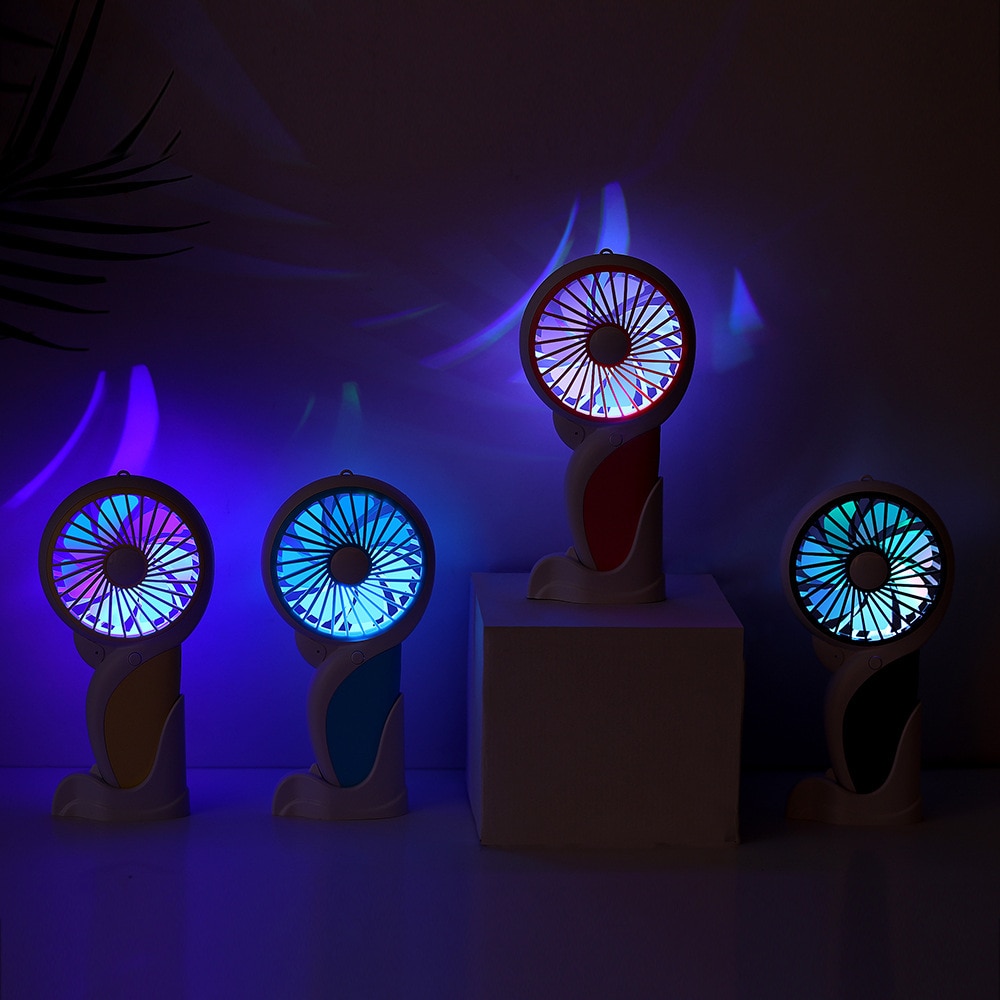 MOONBIFFY Portable Mini USB Handheld Fan - 3.7V - Quiet Operation Below 36dB - Compact Travel Size