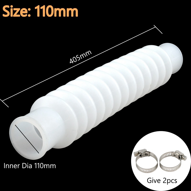1PC I.D 20 ~ 110mm Silikon Wellschlauch PVC Rohre Aquarium Aquarium Zubehör Einlass Auslass Gelenke Teleskop Biegen schlauch: Marineblau