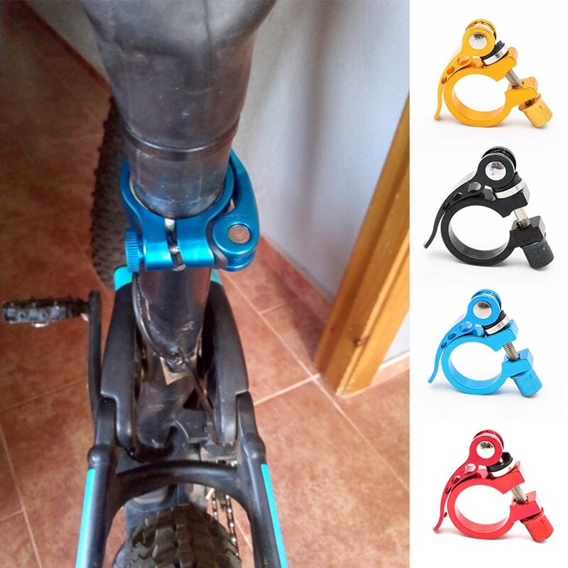 Mountainbike Zadelbuisklem Fietsstoeltje Buisklem Lock Snelsluiting Aluminium Ultralight Zadelbuisklem Fiets Deel