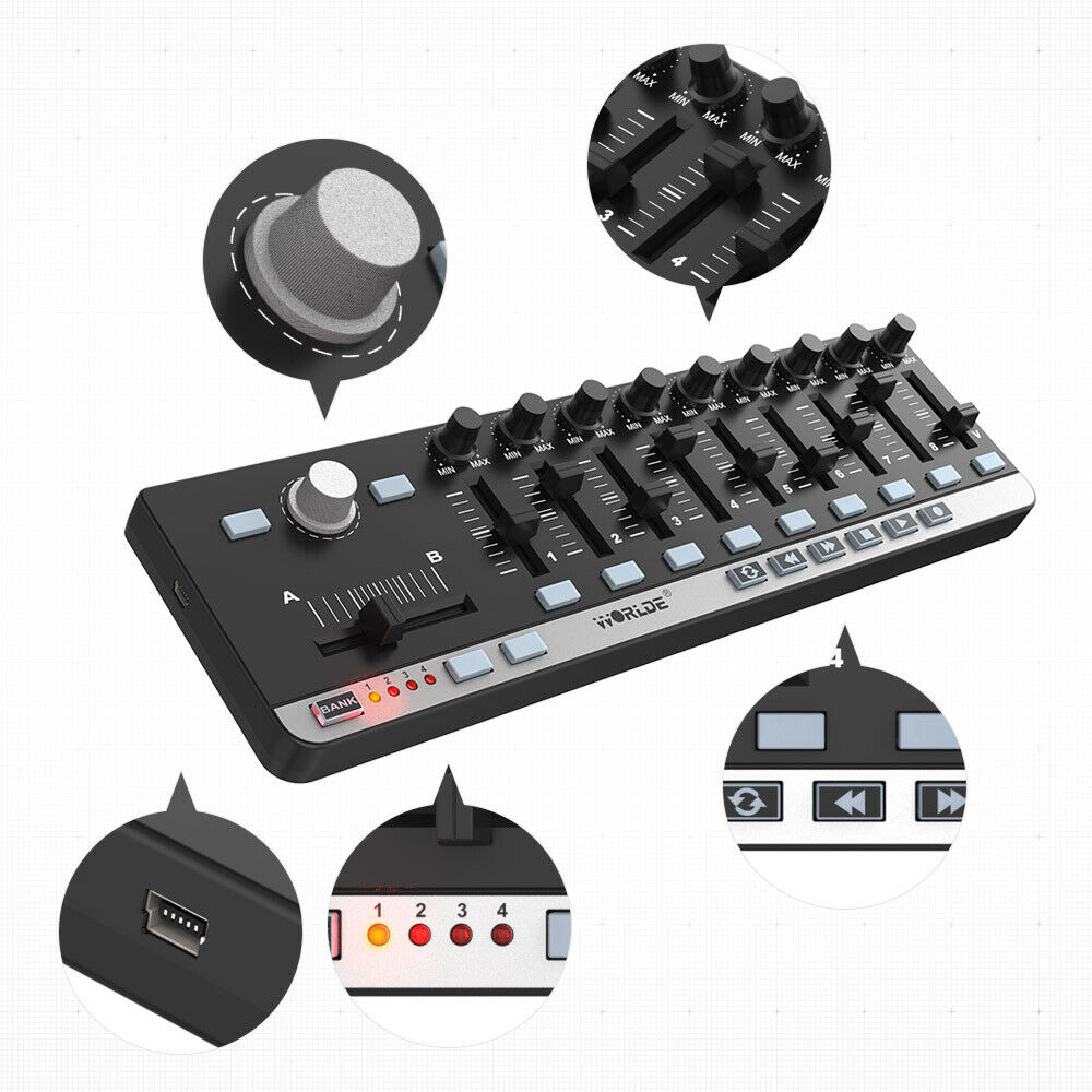 EASYCONTROL.9 9 Midi Controle Groepen Controller Usb Kabel Voor Win 8 Midi Controller
