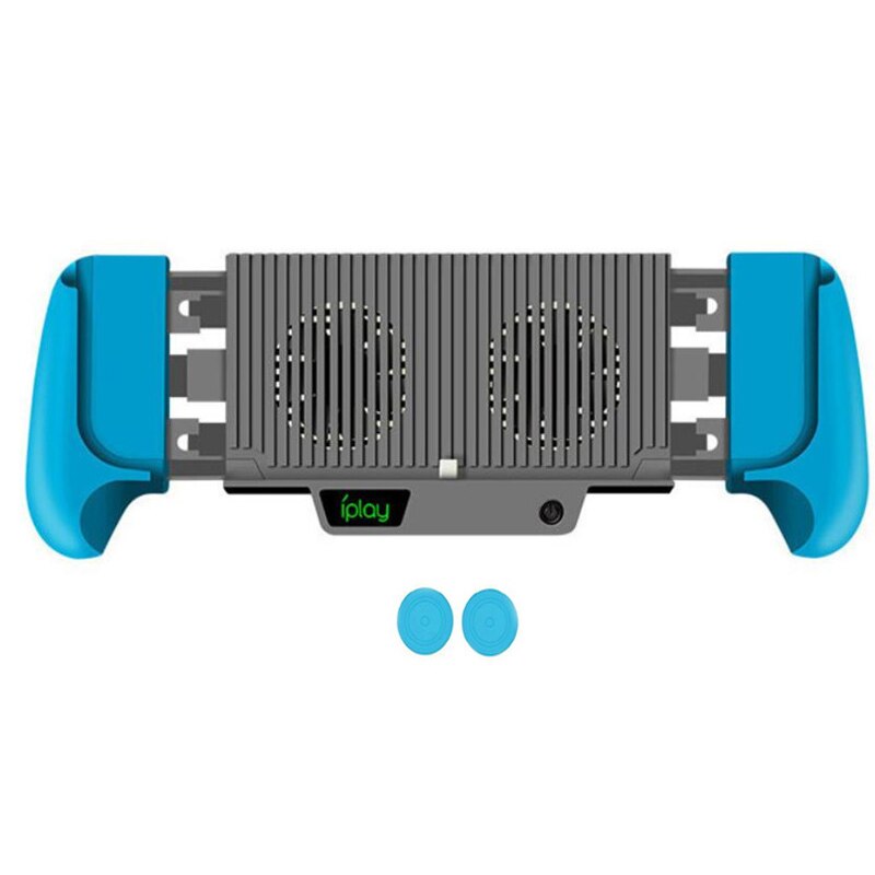 Support de charge à poignée support de refroidissement refroidisseur ventilateur support de chargeur pour Nintendo Switch et commutateur ntint Lite Mini batterie intégrée: Blue