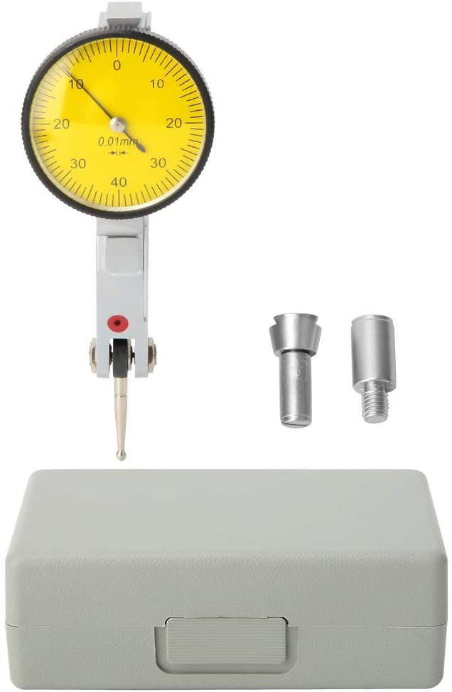0-0.8mm- grebs indikator analog display drejeknap stødsikker test 0.01mm urskivemåler indikator meter skive mikrometer værktøjer