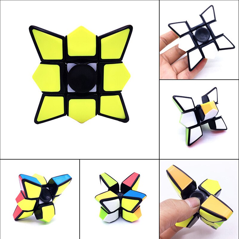 Best-seller Cubi Magici Singolo-ordine A Forma Rotante Liscia Puzzle di Giocattoli di Intrattenimento di Vendita di Divertimento Per Bambini