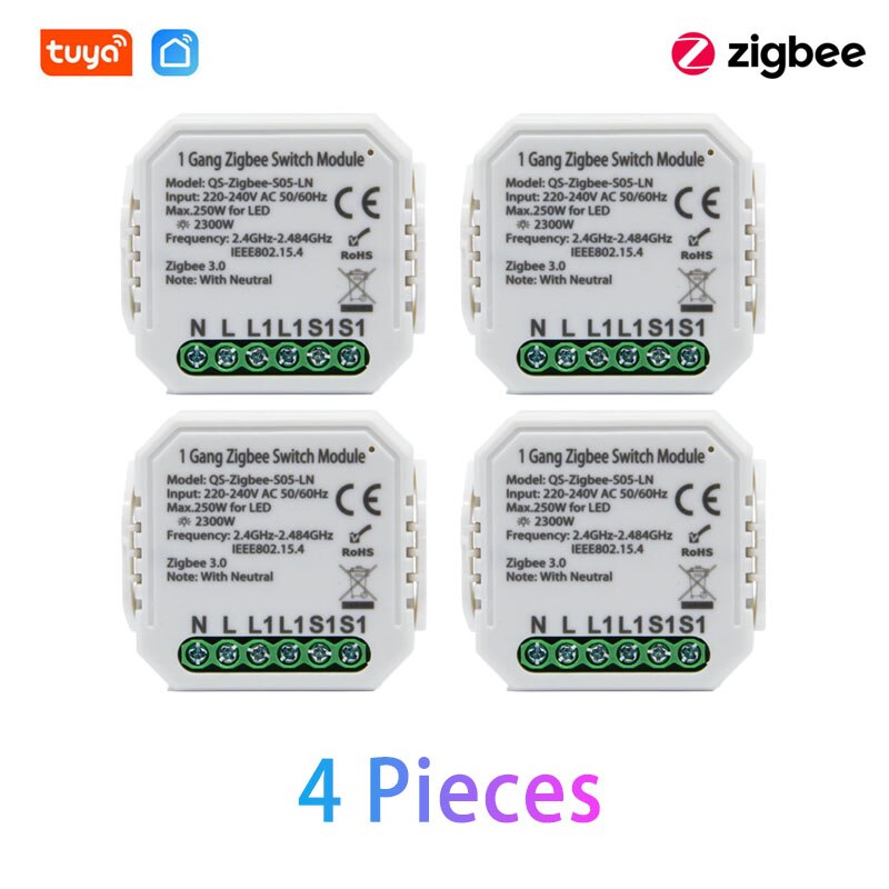 Zigbee 3.0 Smart Relais Schakelaar Module Smart Home Module Afstandsbediening Werkt Met Alexa Google Home Tuya Smart Leven App