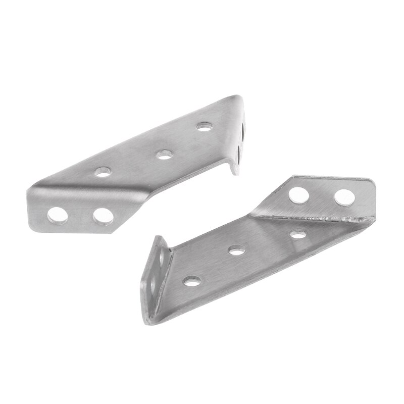 4 piezas pequeñas de apoyo de acero inoxidable ángulo recto código soporte fijo esquina Brace