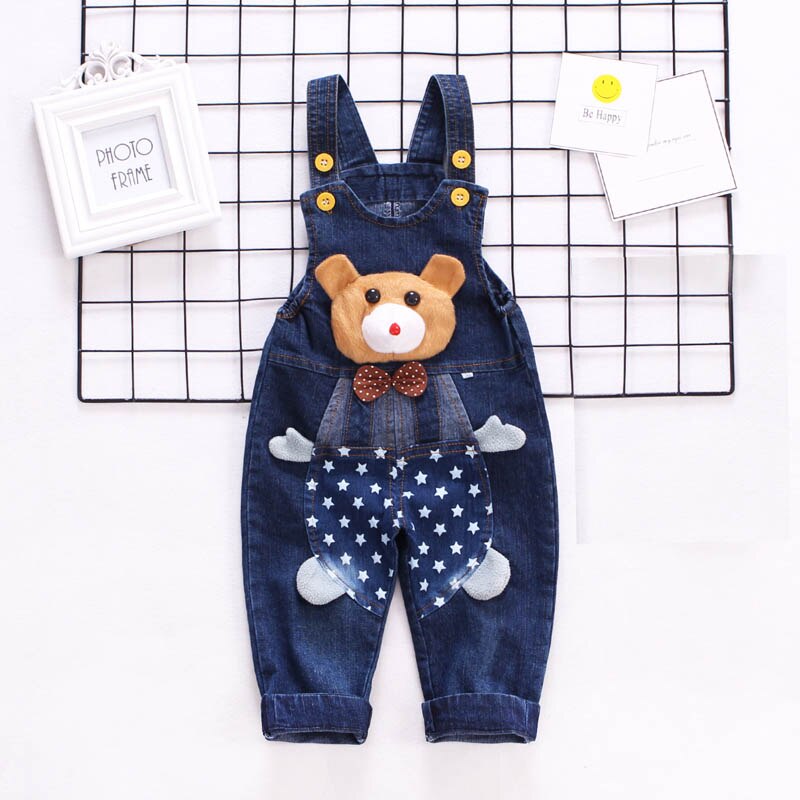 IENENS-salopette en jean pour garçons | Salopette d'automne pour bébés filles, salopette amples, pantalons longs en Denim pour enfants garçons et filles, combinaison pantalon pour enfants de 1 à 3 ans: Style 1-Blue / 9-12M