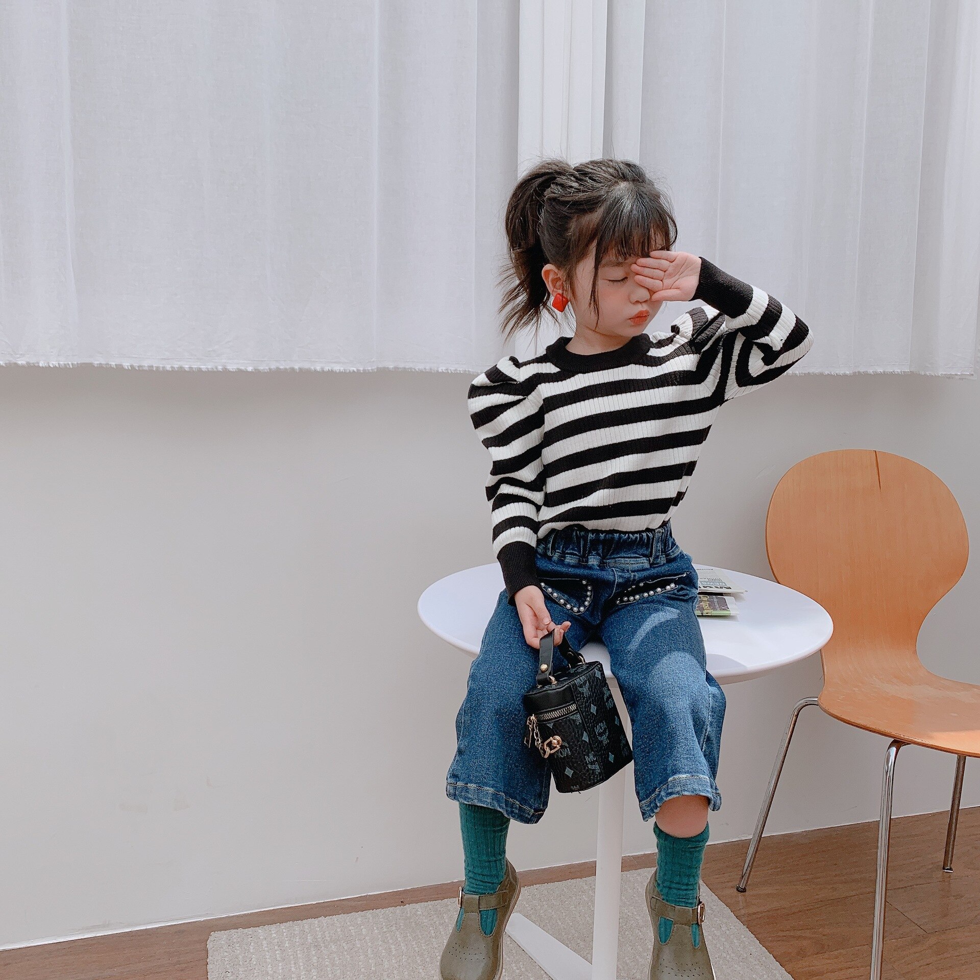 Høst jenter stripete gensere låve gensere gensere låve gensere