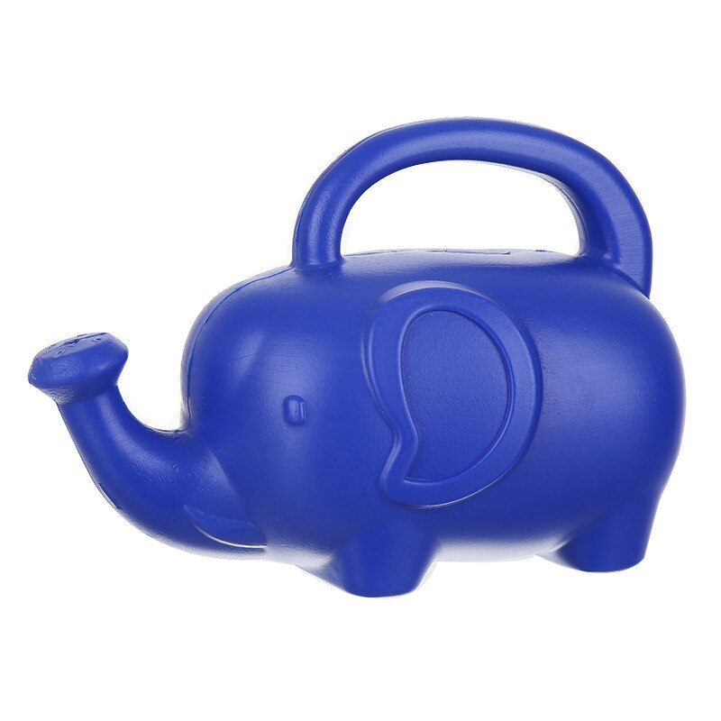 Elephant Watering Can 2 Quarts Blue/Green Novelty Indoor Watering Can Handheld Elephant Watering Can Pot Home Garden JAN: Blue
