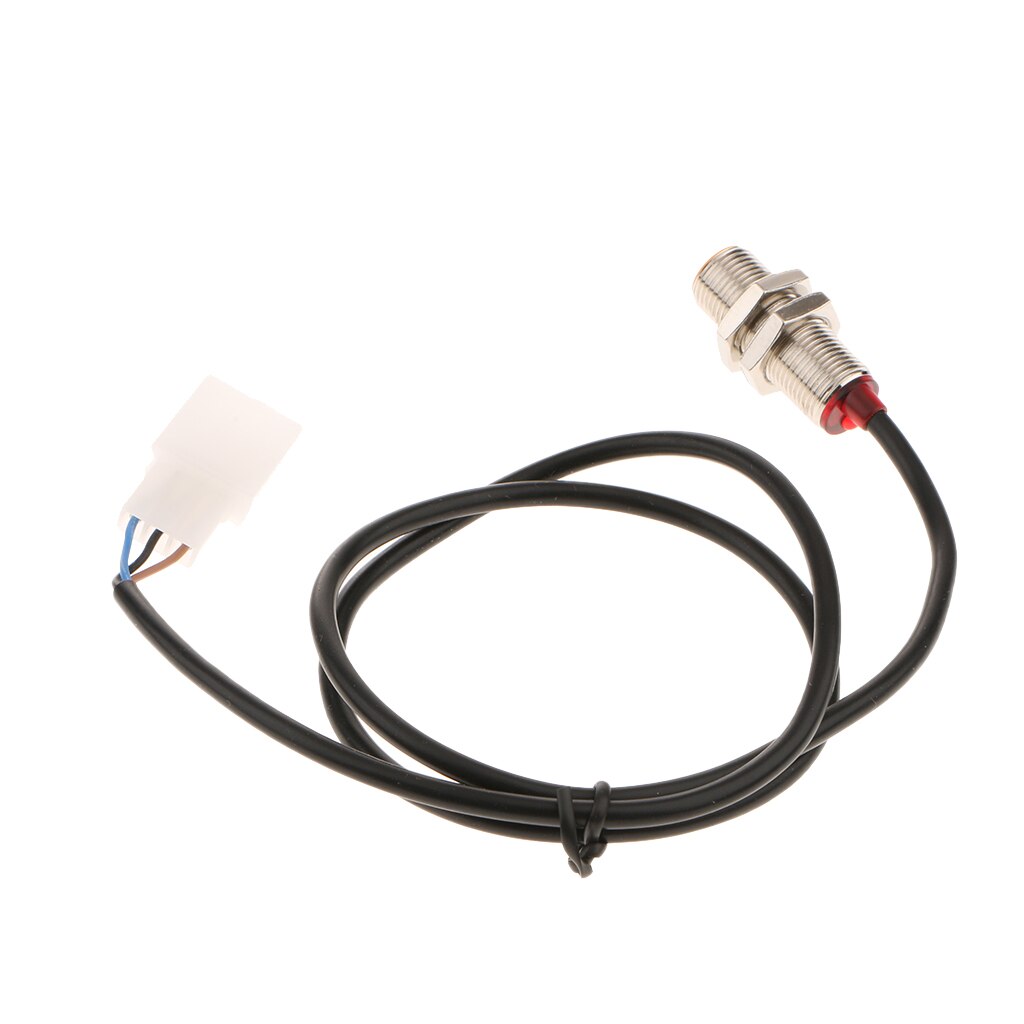 1 Set Motorcycle Speedometer Tachometer Digital Sensor Cable With 2 Magnets