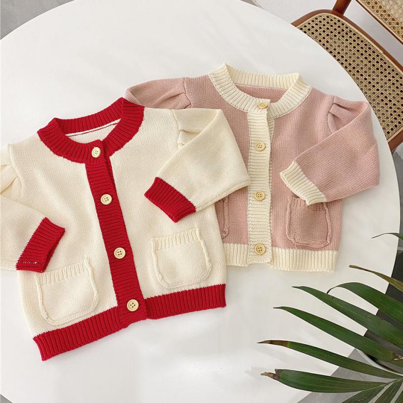 Baby Girl Knitted Clothes Kids Girls Sweater Knit Cardigan Jacket Baby Sweater Coat Girls Cardigan