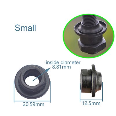2 pçs/set Porca do Cubo Da Bicicleta Engrenagem Fixa Eixo Dianteiro Traseiro Parafuso S/L Suprimentos Peças Da Bicicleta Peças de Segurança Do Eixo: Small