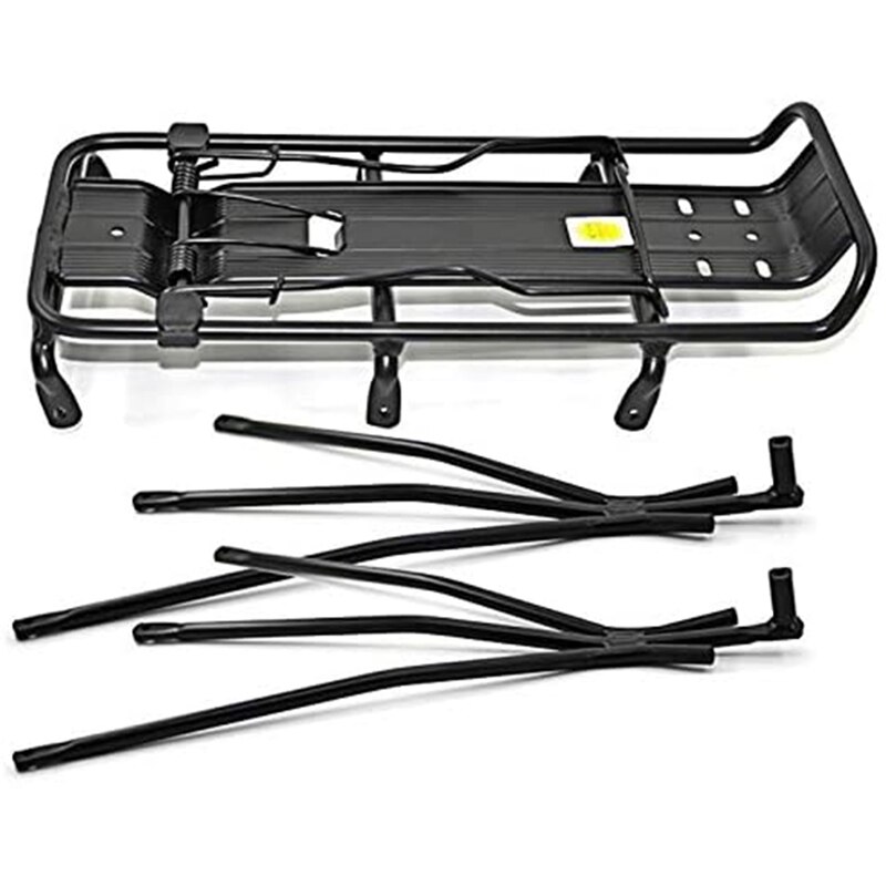 Bike Cargo Rack,Bike Aluminum Bicycle Frame, Rear Luggage Rack Shelf,Bicycle Touring Carrier Accessories