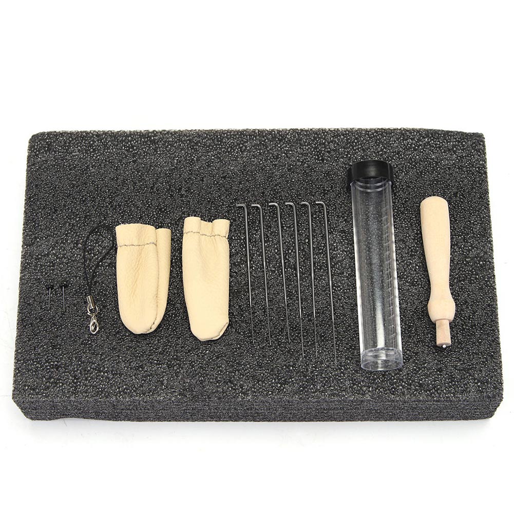 14Pices Woolen Needle Felting Starter Kit Wool Felt Tools Mat Included Needles Finger Poke Branches Accessories Craft Set