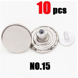 10 Stks/zak 17 Mm Metalen Jeans Knop Naaien Kleding Accessoires Broek Jean Knop Decoratie Voor Diy Naaien: NO.15 10pcs