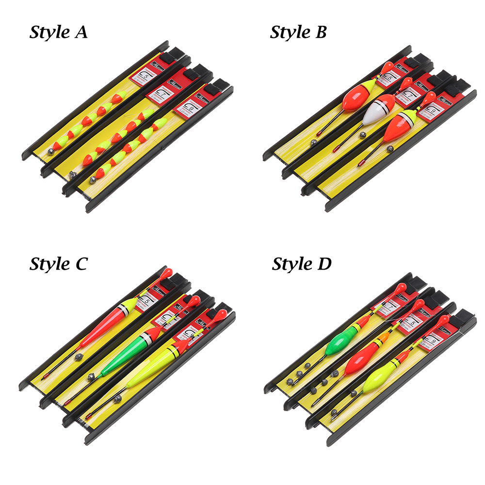 3 Pcs Fish Float Fishing Line Bobber Hook Lead Set Fishing Tackle Ice Fishing Buoy Outdoor Fish Floating Carp Accessories