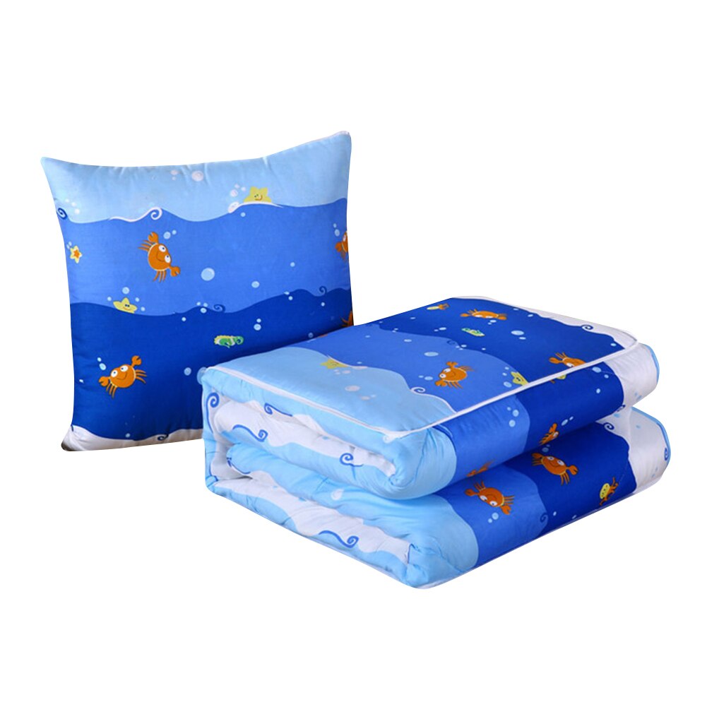 2 in 1 slaapdeken zachte comfortabele opvouwbare deken kussen quilt met rugkussen huisdecoratie bj: 8