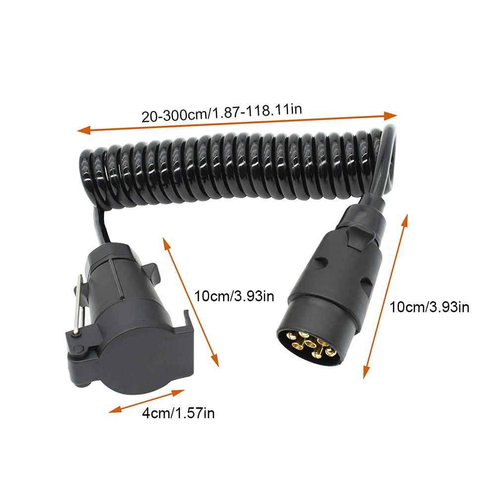 2 m 7 Pin Anhänger Lkw Licht Bord Verlängerung Kabel Blei Stecker Auf Buchse Draht Steckdose Draht Teil Kupplungen schaltung Steckdose